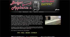 Desktop Screenshot of budgetpreownedappliance.com